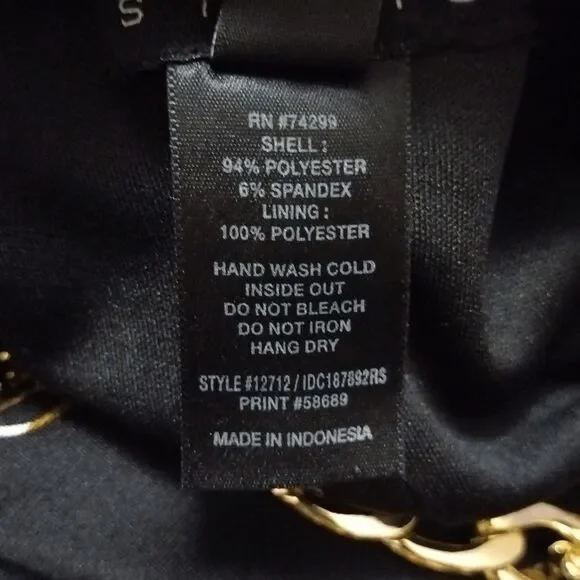 Enfocus Studio Chain Link Sleeveless Pleated Dress Sz 8 - Picture 6 of 6